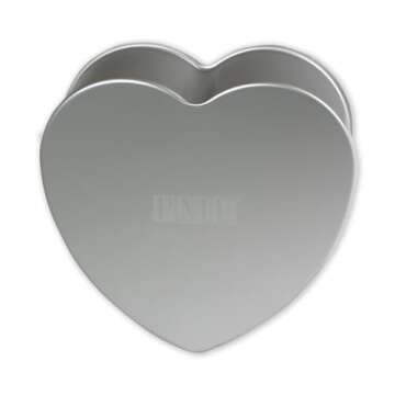 PME Professional Aluminum Heart Cake Pan, 6 x 3-Inch, Silver