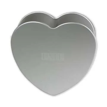 PME Professional Aluminum Heart Cake Pan, 6 x 3-Inch, Silver