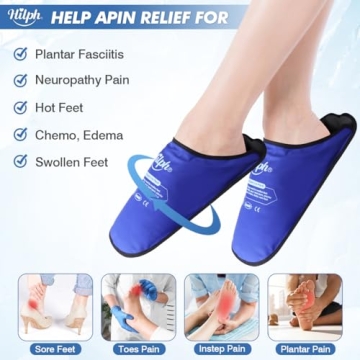 Hilph Foot Ice Pack Slippers for Pain Relief and Comfort