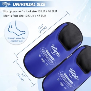 Hilph Foot Ice Pack Slippers for Pain Relief and Comfort