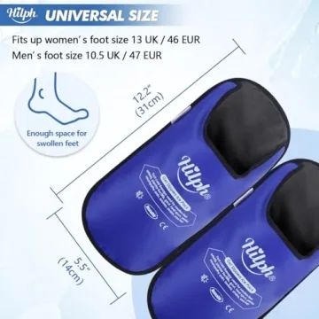 Hilph Foot Ice Pack Slippers for Pain Relief and Comfort
