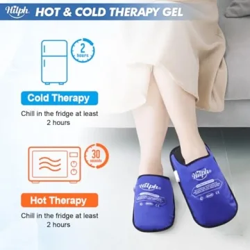 Hilph Foot Ice Pack Slippers for Pain Relief and Comfort