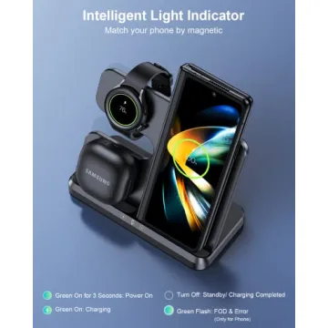 ZUBARR 3 in 1 Wireless Charger for Samsung Devices