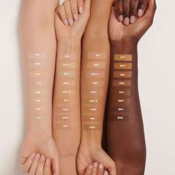 Laura Mercier Flawless Lumière Foundation, 15HR Hydration, Medium to Full Coverage, Improves the Look of Dull and Dry Skin, Luminous Finish, Non-Comedogenic, Vitamin C Infused, 2W1.5 Bisque