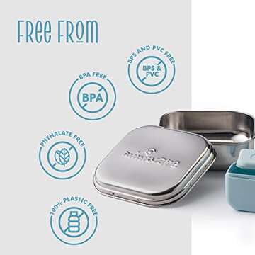 Miniware GrowBento Box with 2 Silipods for Kids