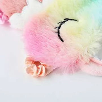 Kids Sleep Masks - 2 Pack Unicorn Eye Masks for Princesses