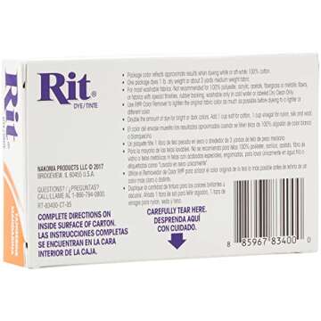 Rit Dye Powdered Fabric Dye, Tangerine