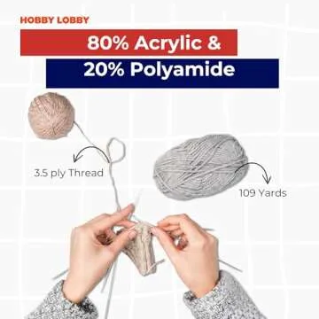 Baby Bee 5 - Bulky Yarn for Crocheting & Knitting – Soft Yarn Skein – 109 Yards of Acrylic & Polyamide Yarn for Crocheting Blankets, Hats, & More – Craft Supplies for Handcrafting, Angel