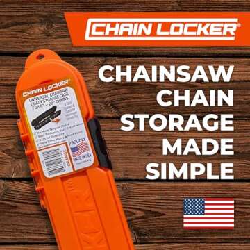 Versatile Chain Locker for Up to 20 Inch Chainsaw Chains