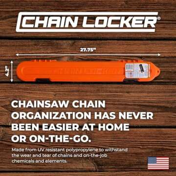 Versatile Chain Locker for Up to 20 Inch Chainsaw Chains