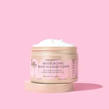 KeraCare CurlEssence Moisturizing Coconut Leave-In Conditioner With Jamaican Black Castor Oil and Coconut Oil - For Curly Hair - Silicone, Sulfate, and Paraben Free 12 oz