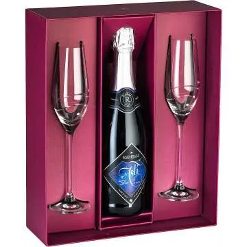 Champagne Flutes with Swarovski - Made in Europe