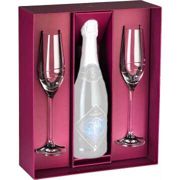 Champagne Flutes with Swarovski - Made in Europe