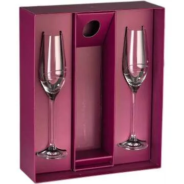 Champagne Flutes with Swarovski - Made in Europe