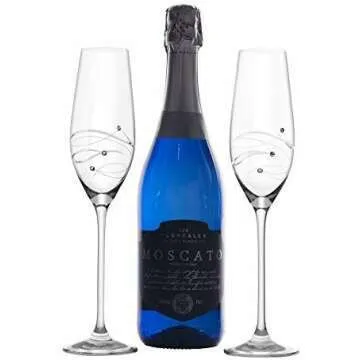 Champagne Flutes with Swarovski - Made in Europe