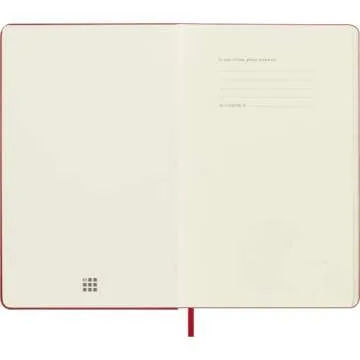 Moleskine Classic Notebook Hard Cover Large Scarlet Red