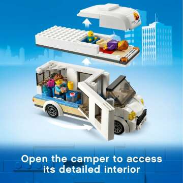 LEGO City Holiday Camper Van Toy for Ages 5 Plus