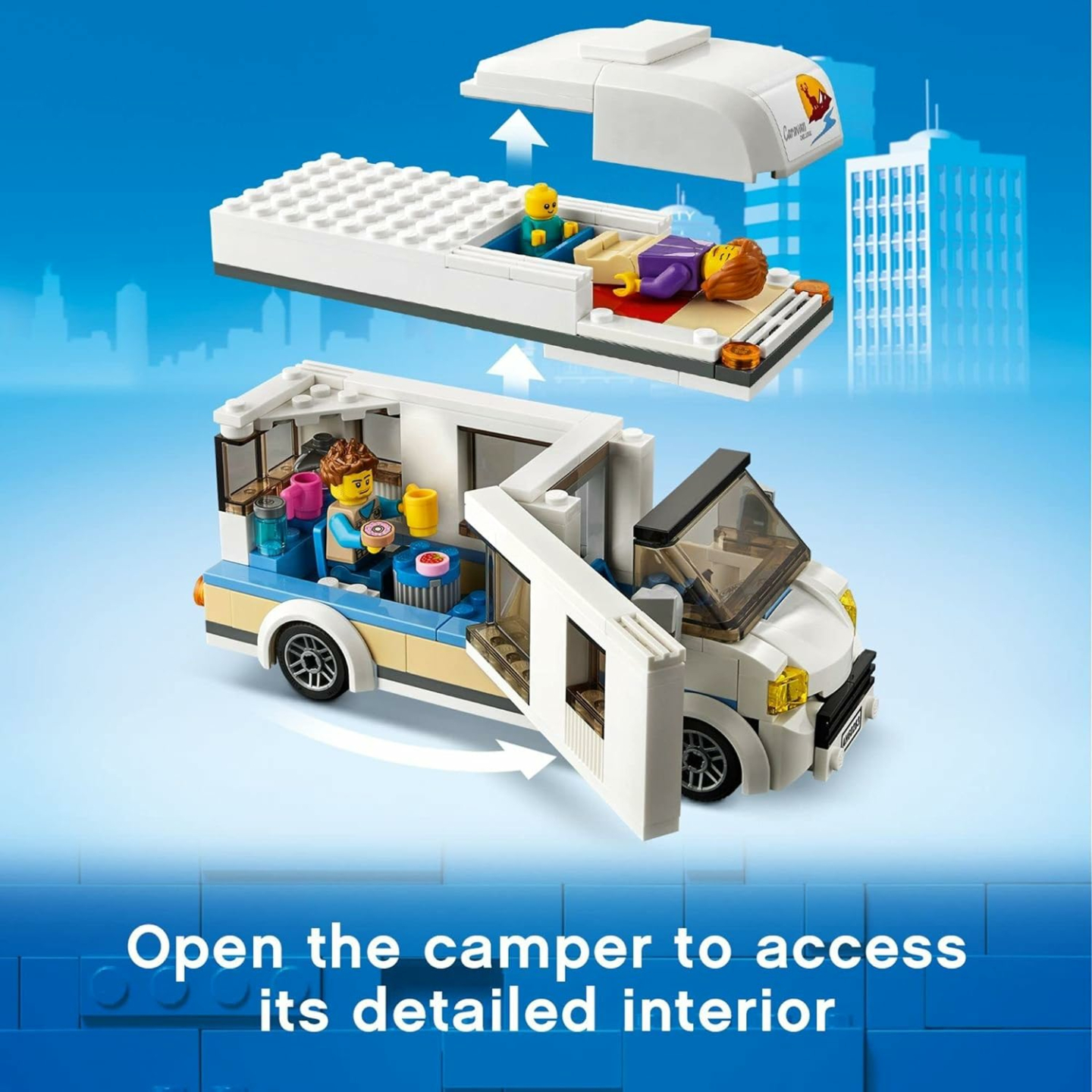 LEGO City Holiday Camper Van Toy for Ages 5 Plus