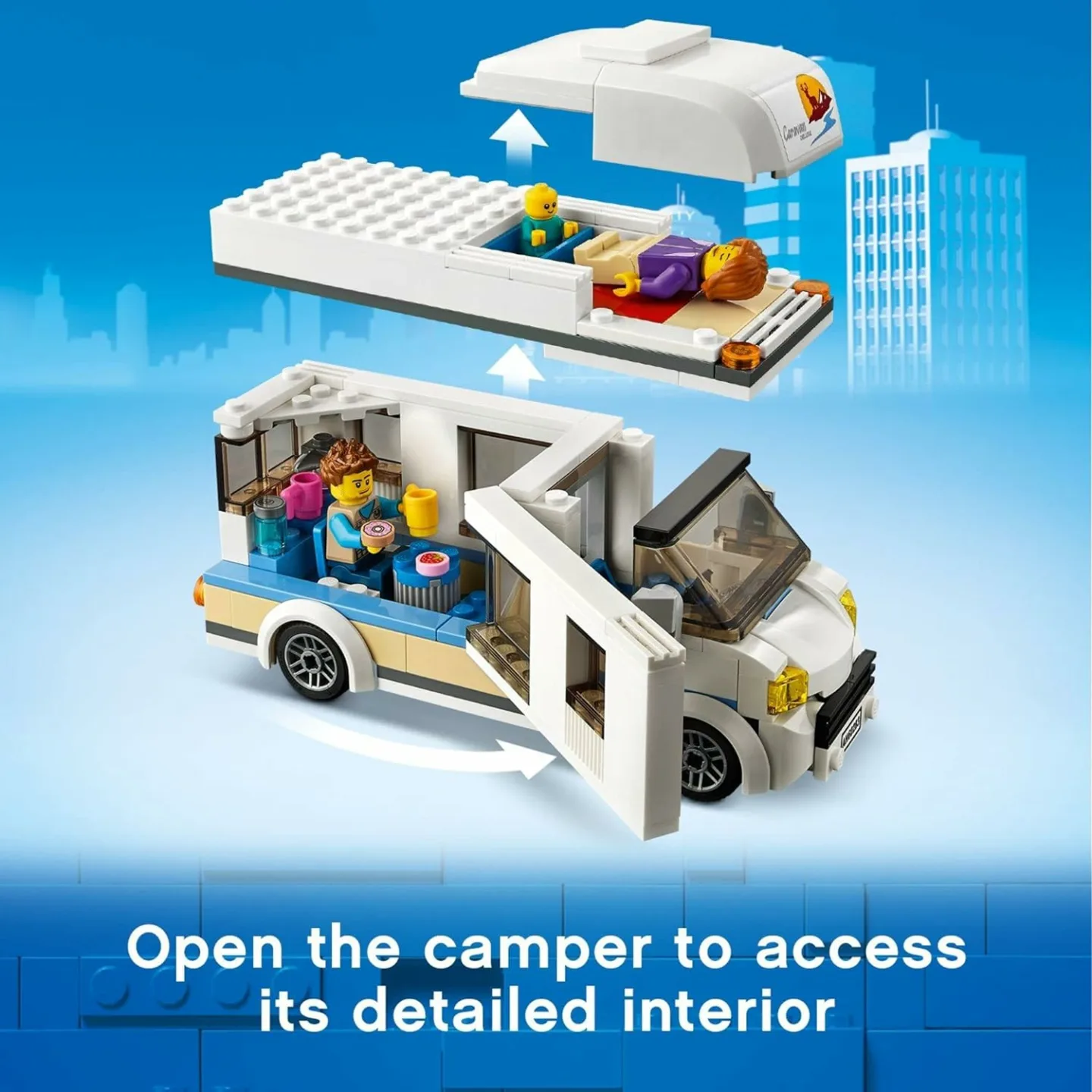 LEGO City Holiday Camper Van Toy for Ages 5 Plus