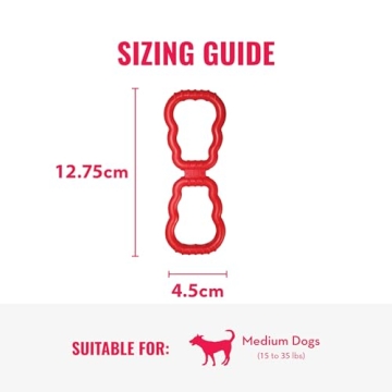 KONG Tug Toy for Dogs - Durable Natural Rubber for Fun