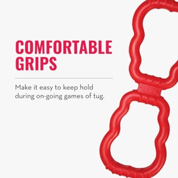 KONG Tug Toy for Dogs - Durable Natural Rubber for Fun
