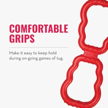 KONG Tug Toy for Dogs - Durable Natural Rubber for Fun