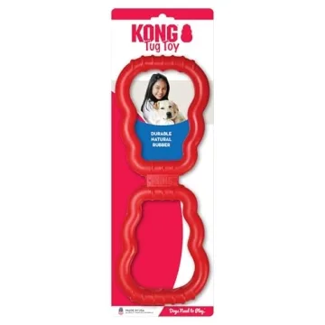 KONG Tug Toy for Dogs - Durable Natural Rubber for Fun