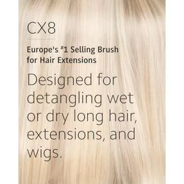 Ibiza Hair Oval Brush CX8 | Carbonized Wood for Detangling