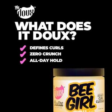 The Doux Bee Girl Honey Curl Custard for All Curl Types