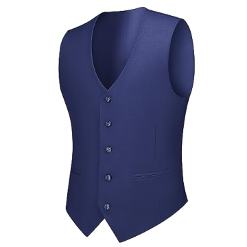 Navy Blue Slim Fit 3 Piece Men's Suit Set