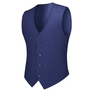 Navy Blue Slim Fit 3 Piece Men's Suit Set