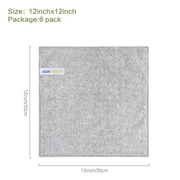 Ultra Soft SINLAND Microfiber Face Towels for Gentle Cleansing