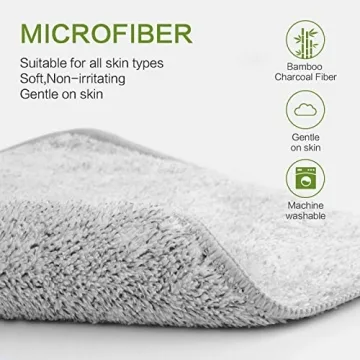 Ultra Soft SINLAND Microfiber Face Towels for Gentle Cleansing
