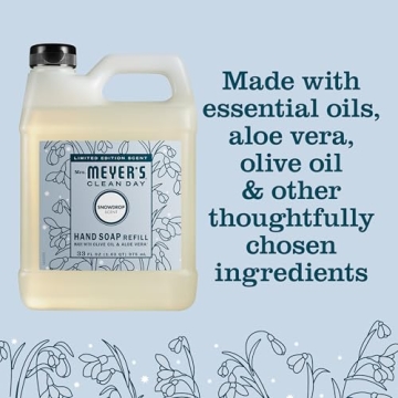 Mrs. Meyer's Snowdrop Hand Soap Refill, 33 oz Comfort