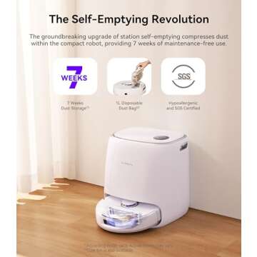 Narwal Freo X Ultra Robot Vacuum and Mop Combo, 8200Pa Robot Mop & Vacuum, Auto Mop Drying/Washing, Self-Empty, Zero-Tangling, DirtSense™, Maintenance-Free Base Station (Renewed)