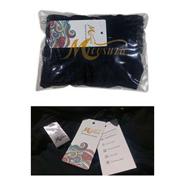 Micosuza Women's Black Swimming Shorts with UPF Protection