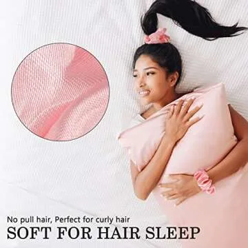 SUTHIA 60 Pack Silk Satin Scrunchies - No Damage Hair Ties