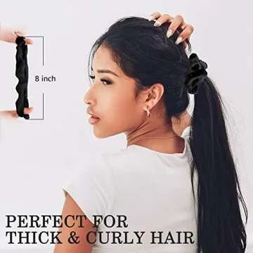 SUTHIA 60 Pack Silk Satin Scrunchies - No Damage Hair Ties