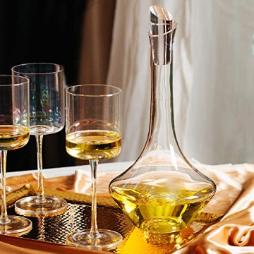 BtAT Crystal Wine Decanter - Elegant Aeration for All Wines