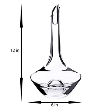 BtAT Crystal Wine Decanter - Elegant Aeration for All Wines