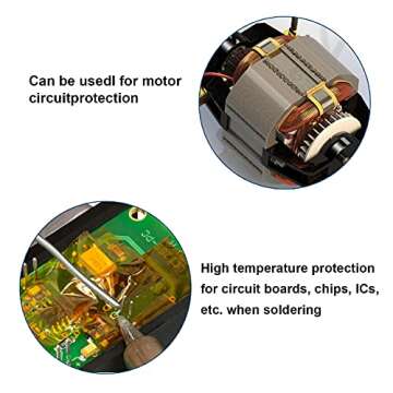 BOMEI PACK Polyimide Tape, 2 Pack High-Temperature Resistant Tape 2inch x 33m(108ft), No Residue Heat-Resistant Tape for Electric Task, 3D Printing, Soldering, Sublimation, Masking