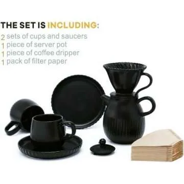 D'ORAMIE Pour Over Coffee Set for Home Brewing