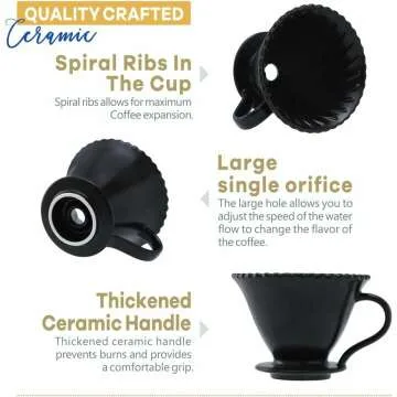 D'ORAMIE Pour Over Coffee Set for Home Brewing