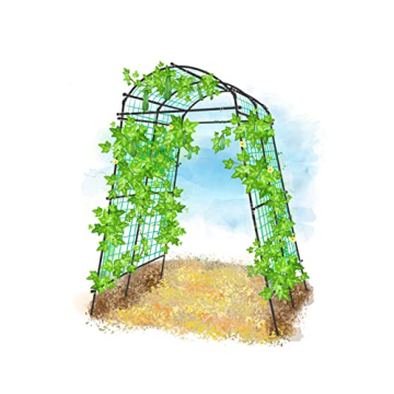 SUMGROW 7ft Garden Arch Trellis for Climbing Plants