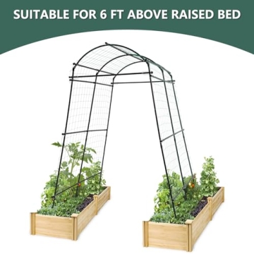 SUMGROW 7ft Garden Arch Trellis for Climbing Plants