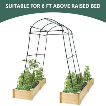 SUMGROW 7ft Garden Arch Trellis for Climbing Plants