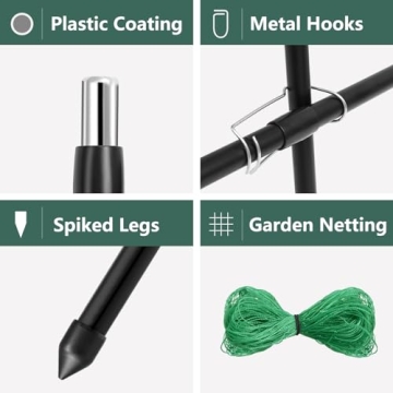 SUMGROW 7ft Garden Arch Trellis for Climbing Plants