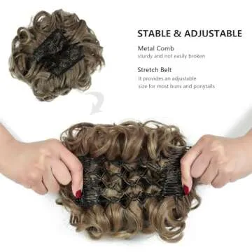 Stylish Rose Bud Chignon Hairpiece for Effortless Updos