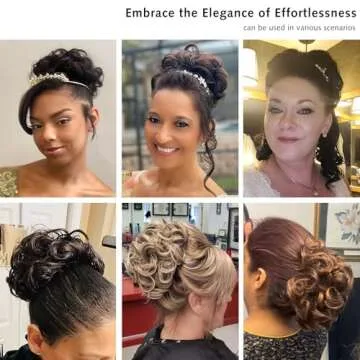 Stylish Rose Bud Chignon Hairpiece for Effortless Updos