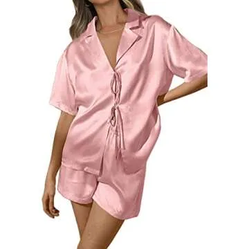Silk Satin Pajamas Sets for Elegant Sleepwear